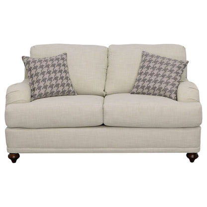 Glenn - Loveseat con respaldo acolchado - Gris claro