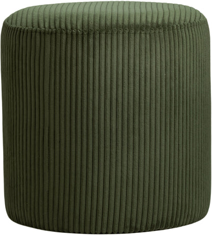 Roy - Round Microsuede Ottoman / Stool