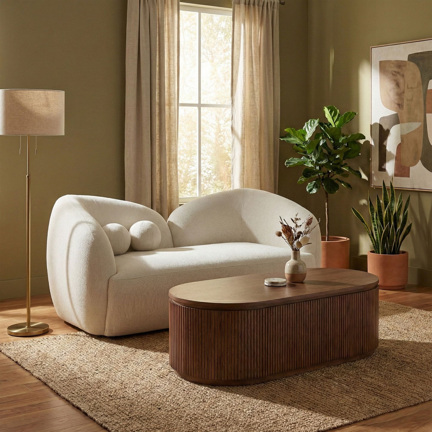 Elowen - Fabric Upholstered Loveseat