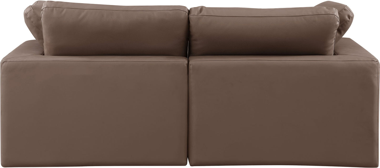 Comfy - Faux Leather Modular Sofa 2 Seats