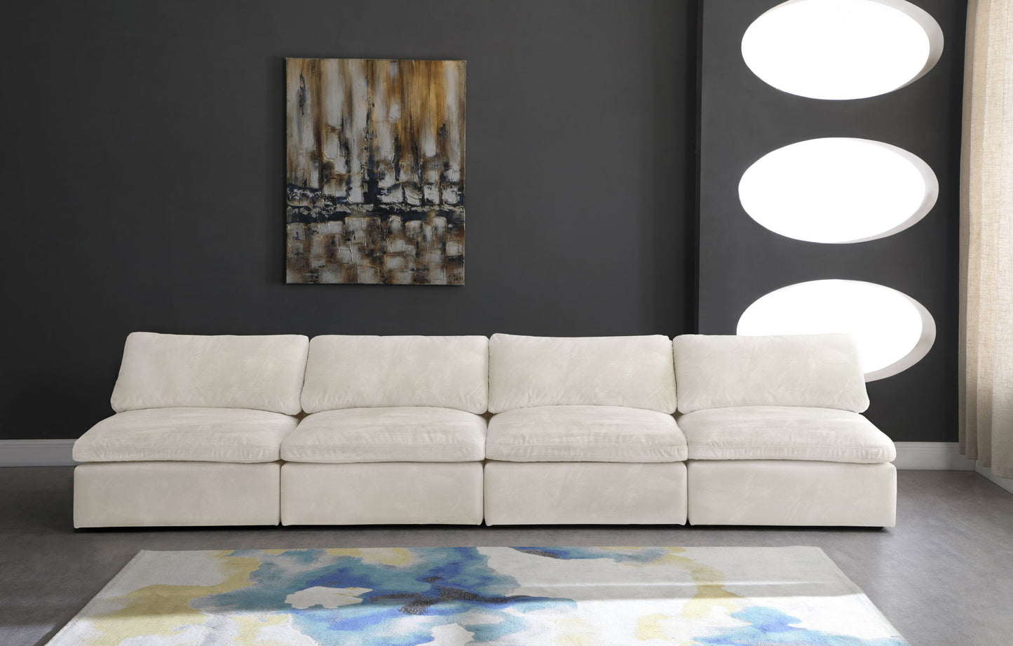 Cozy - Modular Armless 4 Seat Sofa