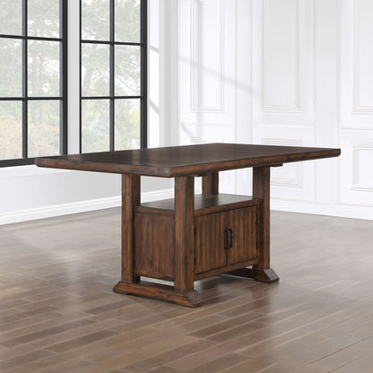 Auburn - Storage Counter Table - Dark Brown