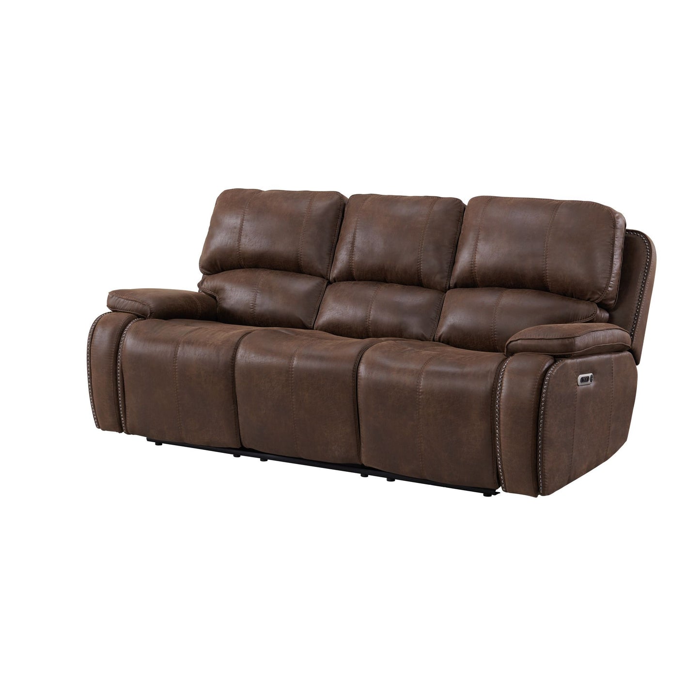 Atlantis - Sofá Power Motion con sillón reclinable Power Motion - Heritage Brown