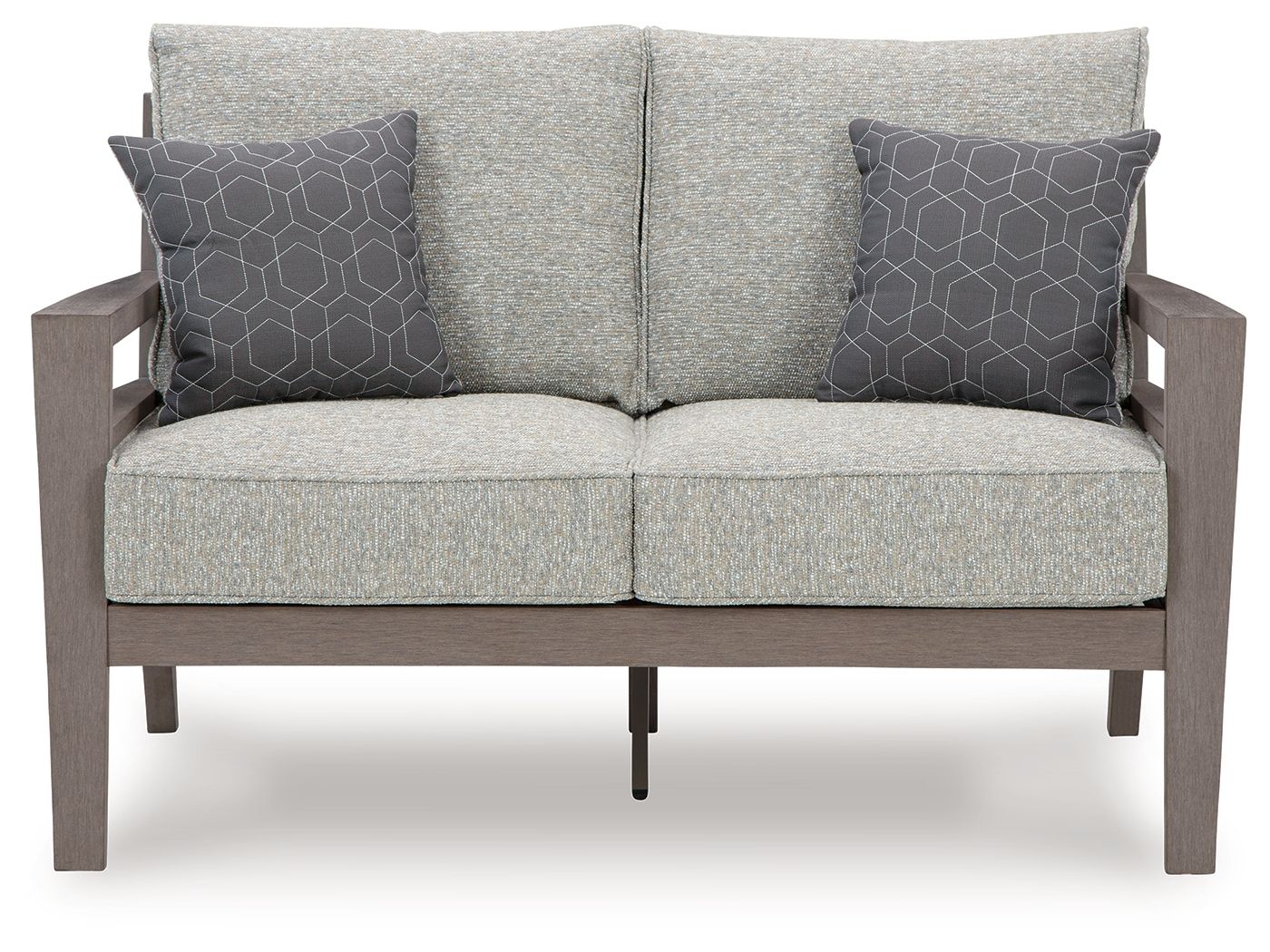 Hillside Barn - Gray / Brown - Loveseat W/Cushion