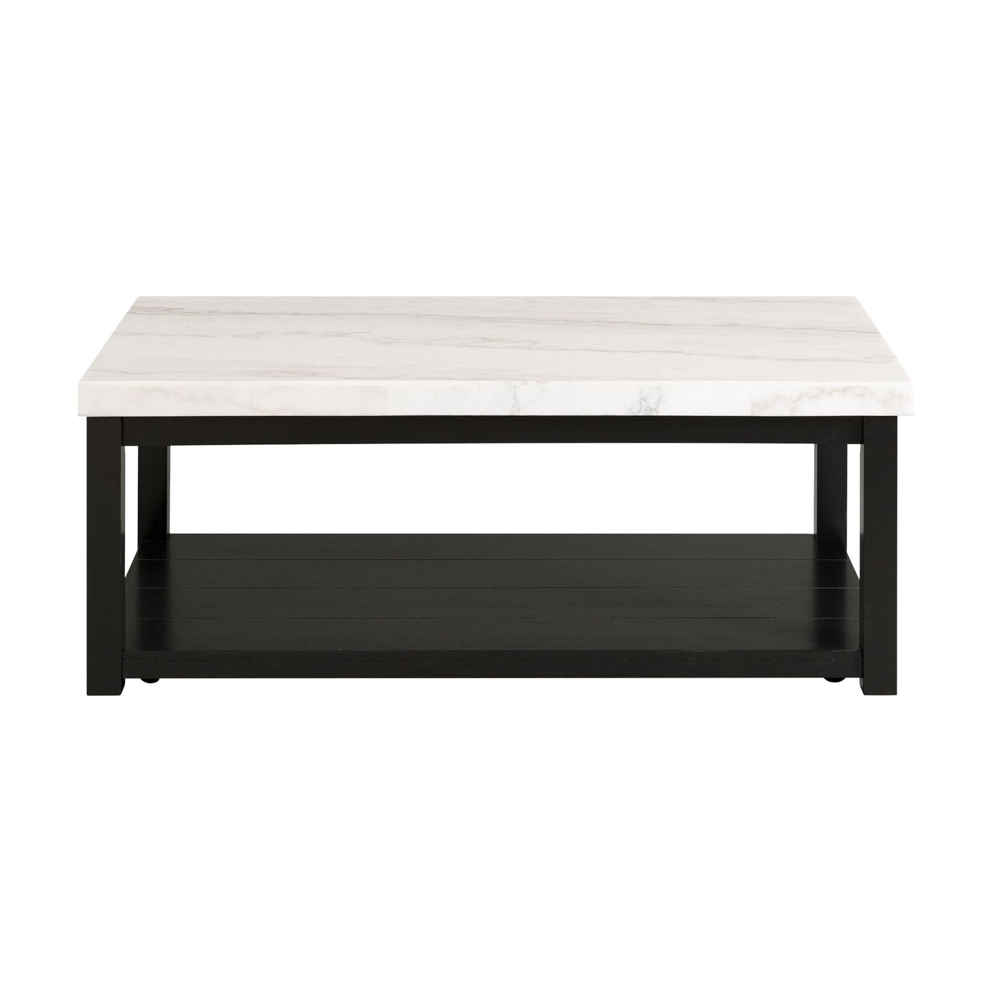 Marcello - Con Tapa Blanca - Mesa De Centro Rectangular Con Ruedas