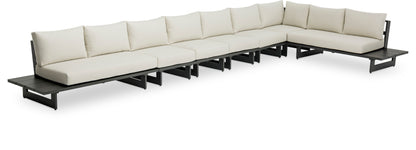 Maldives - 7 Piece Water Resistant Outdoor Patio Modular Sectional With Gray Base