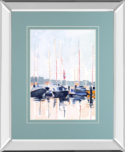 Watercolor Boat Club II By Emma Scarvey - Light Blue