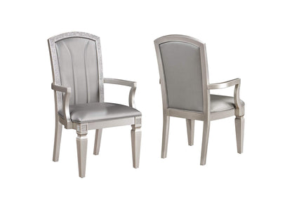 Klina - Arm Chair (Set of 2) - Silver