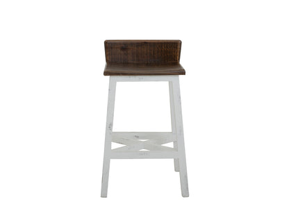 Pueblo - Wooden Seat & Base Stool (Set of 2)