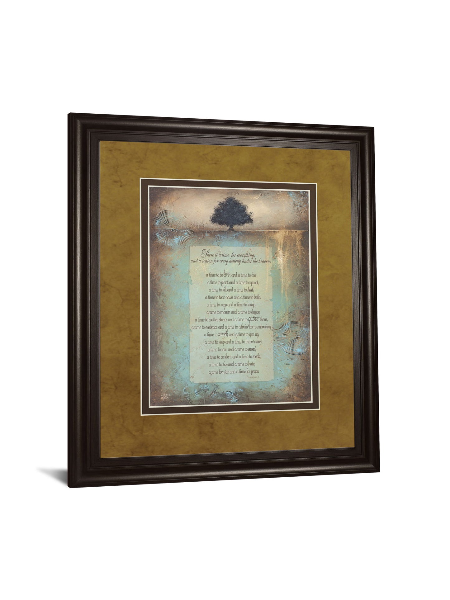 Time For Everything By Brit Hallowell - Framed Print Wall Art - Light Brown