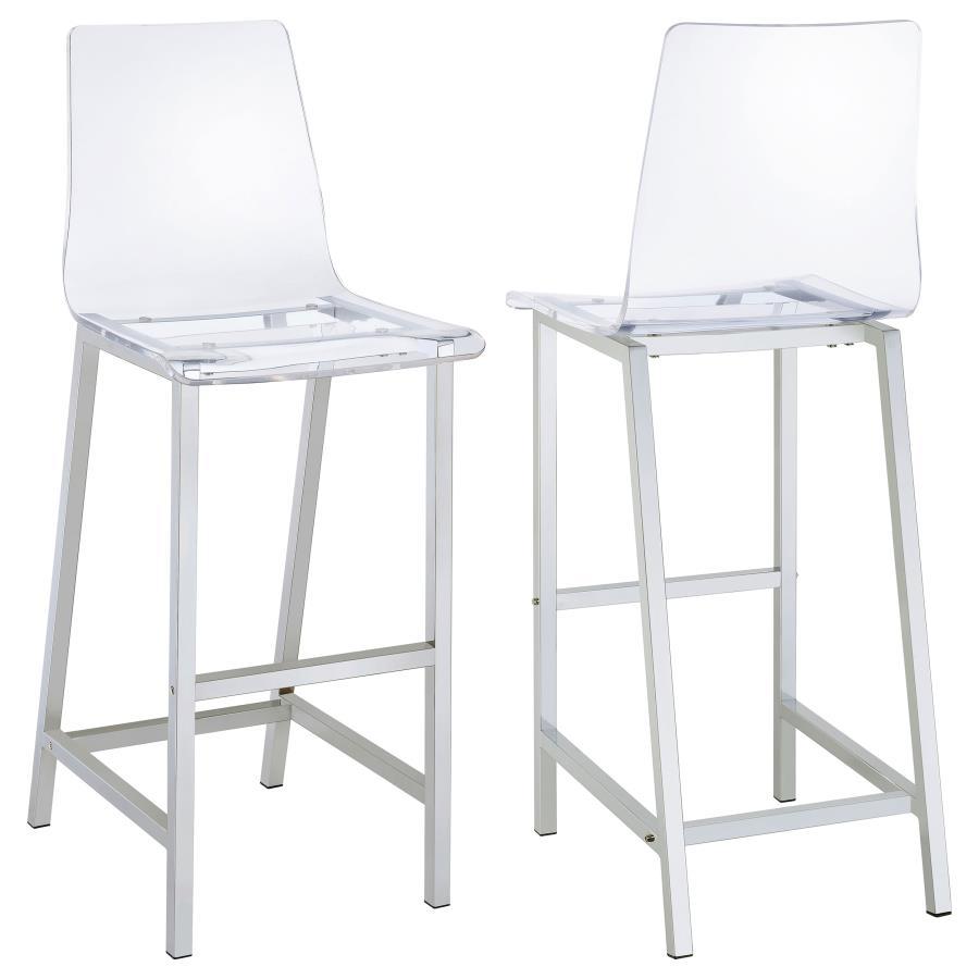 Juelia - Chrome Stools (Set of 2)