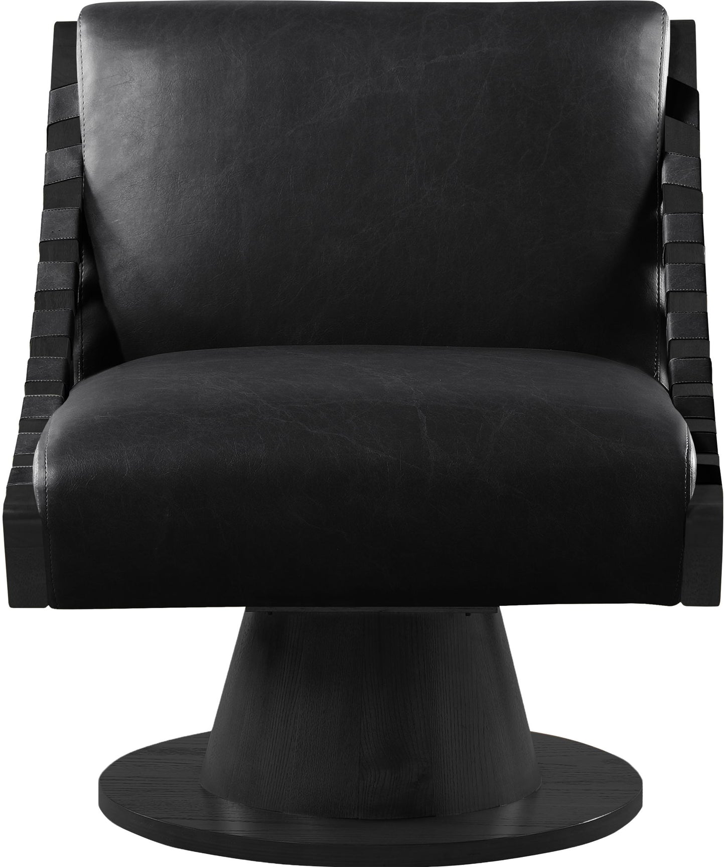 Millwin - Swivel Accent Chair With Black Base