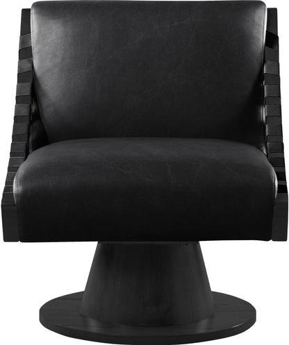 Millwin - Swivel Accent Chair With Black Base