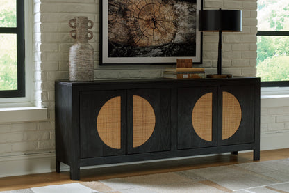 Cliffiings - Black / Natural - Accent Cabinet