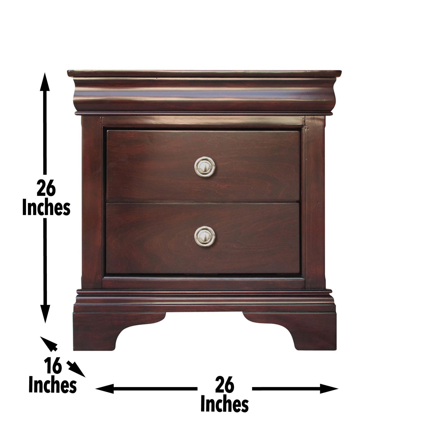 Dominique - Nightstand - Dark Brown