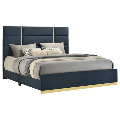 Ines - Fabric Upholstered Panel Bed