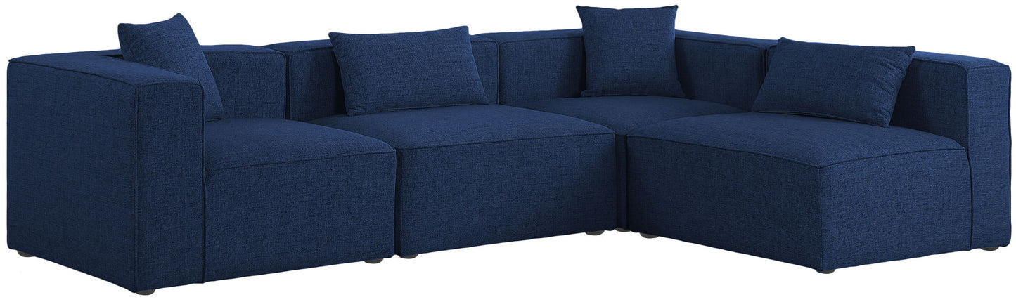 Cube - Linen 4 Piece Modular Corner Sectional