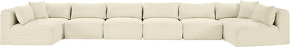 Shaggy - 8 Piece Modular U-Shaped Armless Sectional