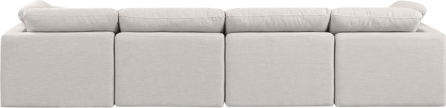 Indulge - Linen 4 Seat Modular Sofa