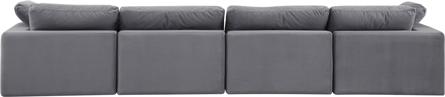 Comfy - Velvet Modular Sofa 4 Seats