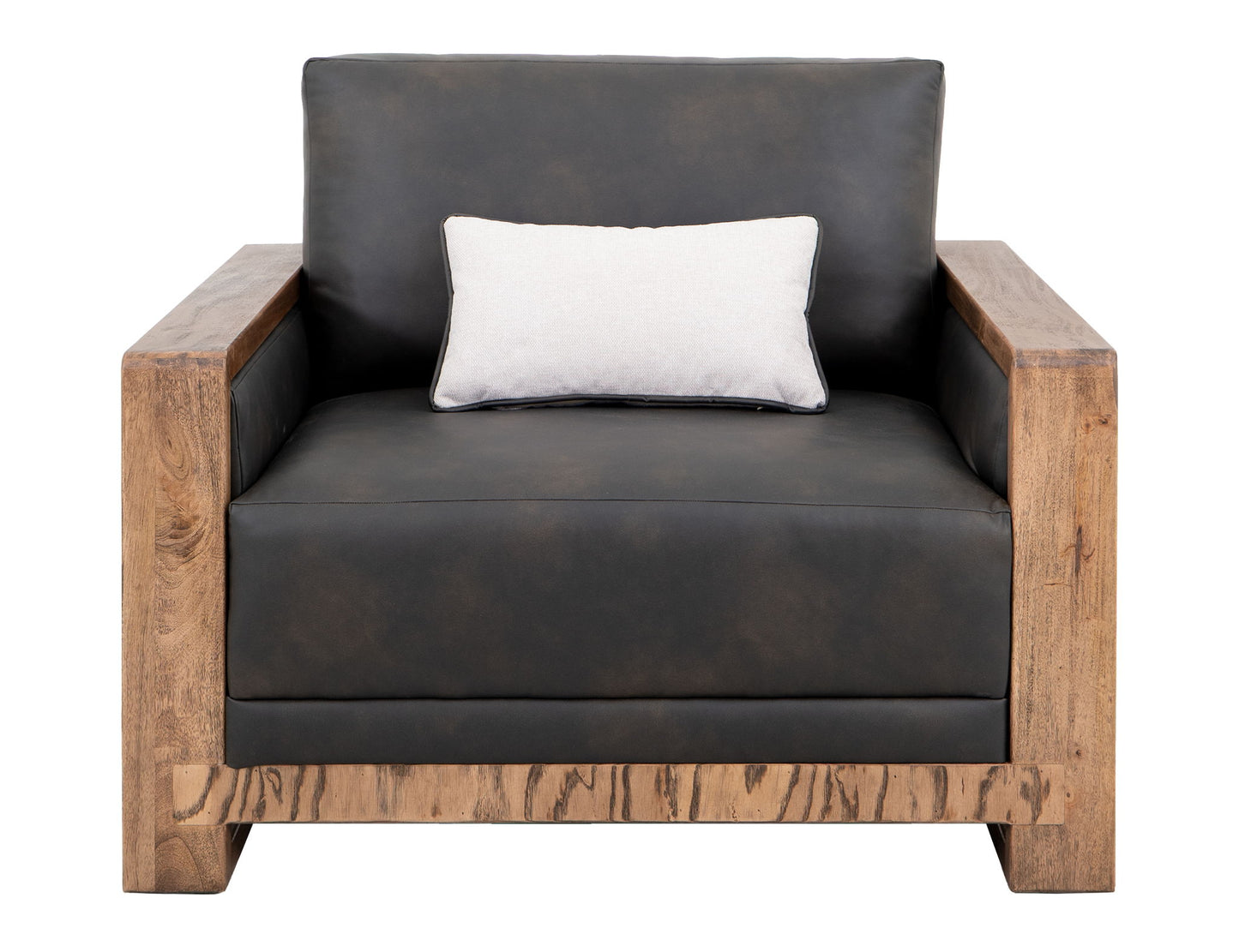 Ancora - Armchair - Dark Gray / Light Brown