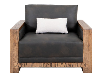 Ancora - Armchair - Dark Gray / Light Brown