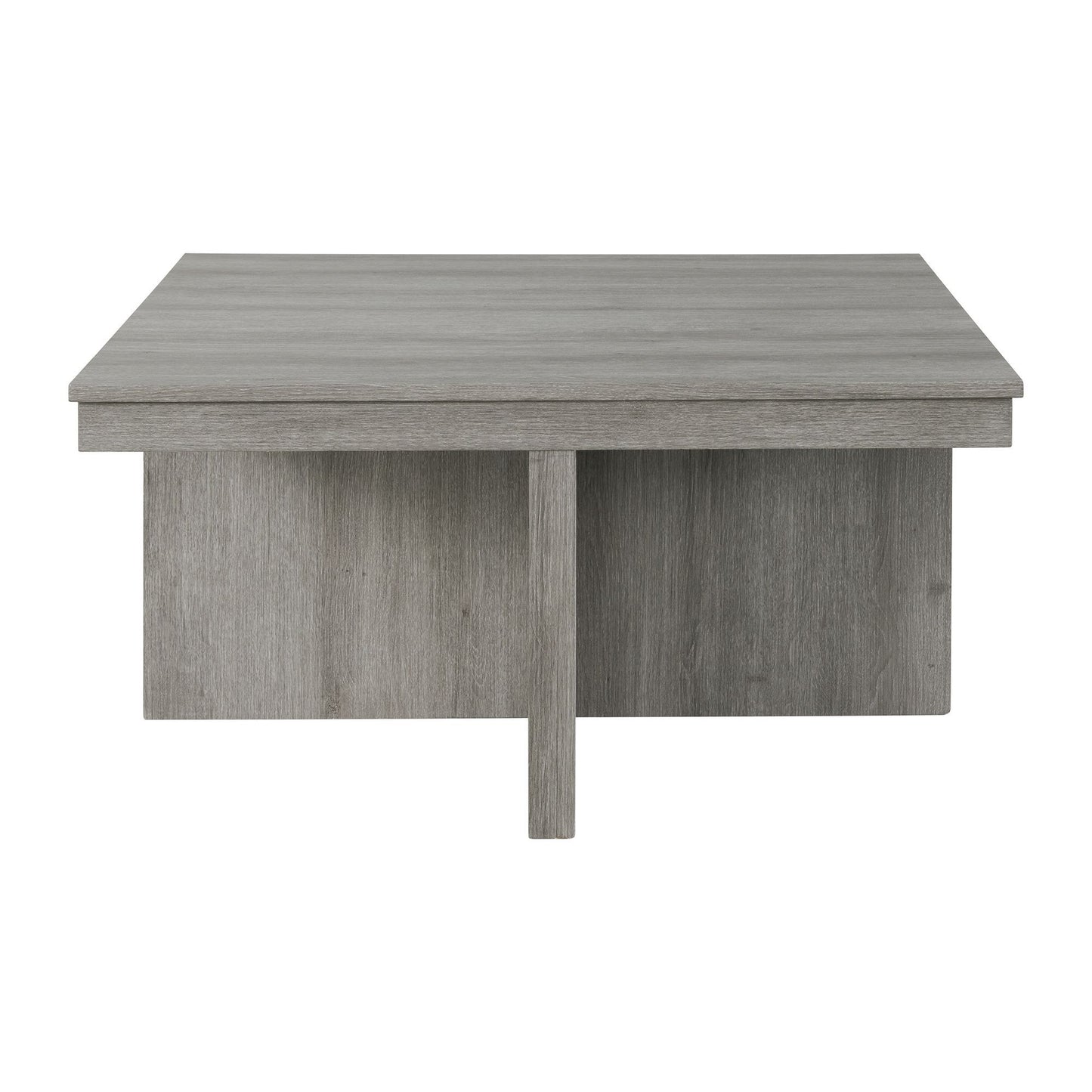 Uster - Mesa de centro con cuatro taburetes de almacenamiento - Gris