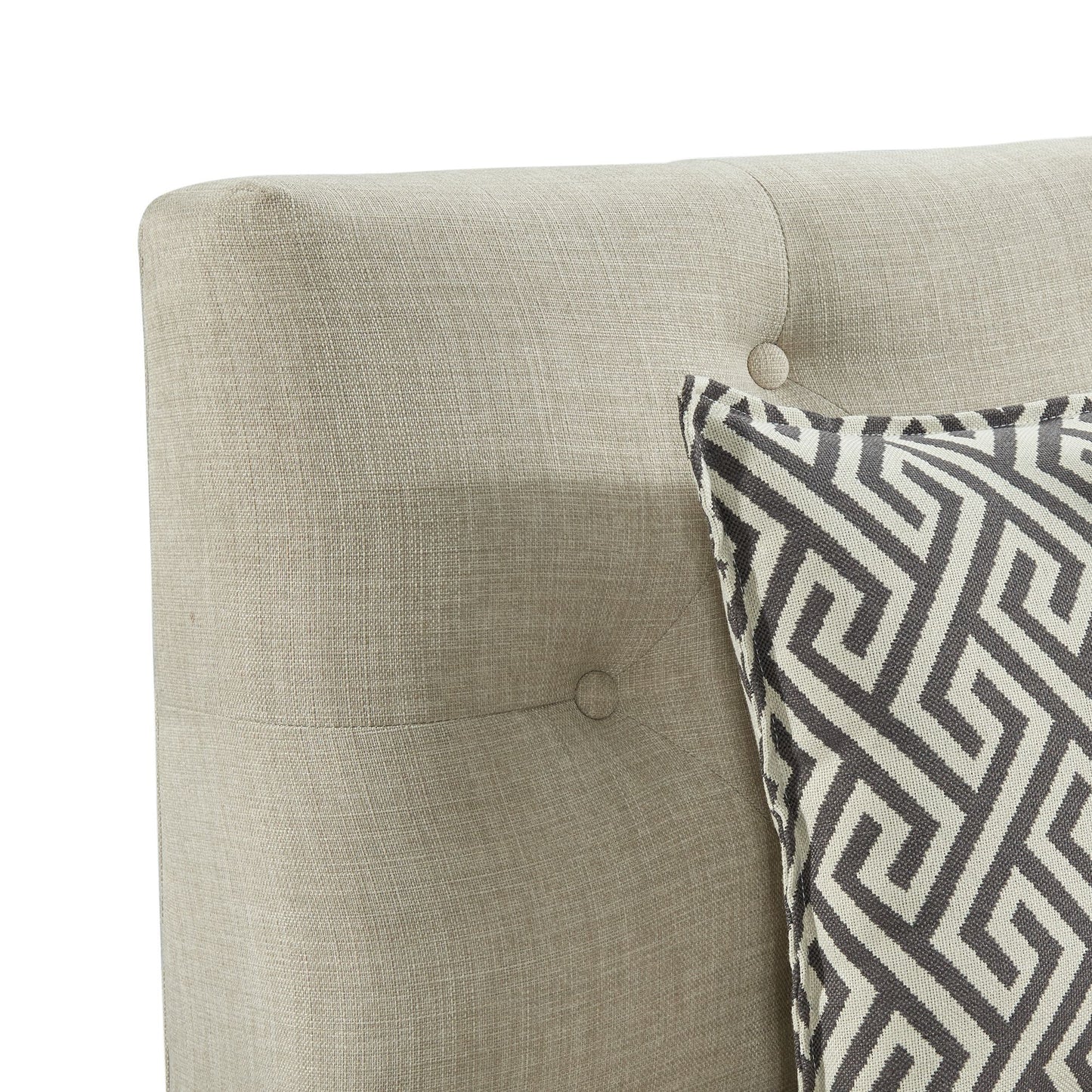 Maddox - Loveseat With Five Pillows - Beige