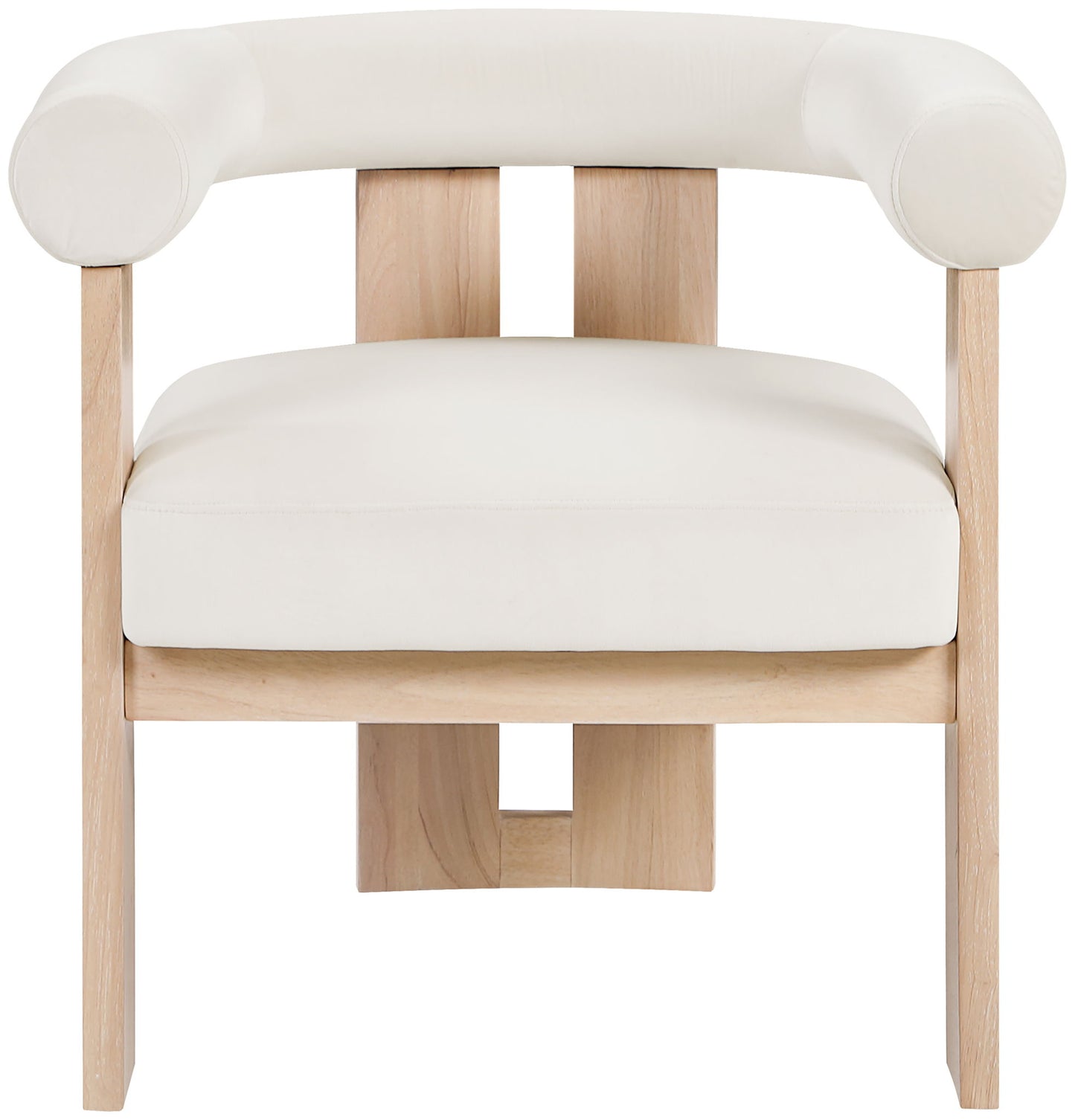 Arienzo - Performance Fabric Upholstered Accent Chair - Natural Base