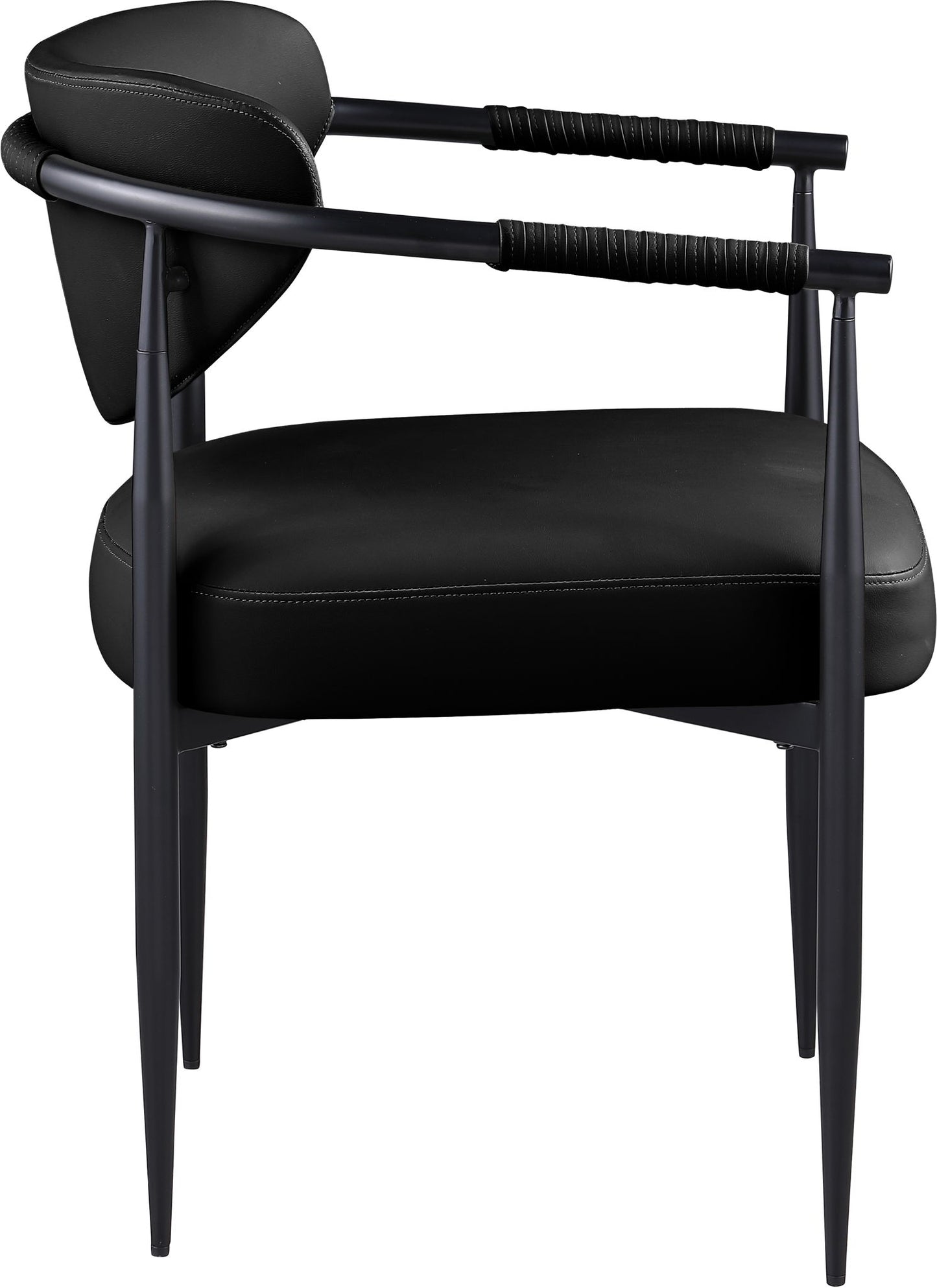 Virella - faux Leather Upholstered Dining Chair (Set of 2) - Black Base