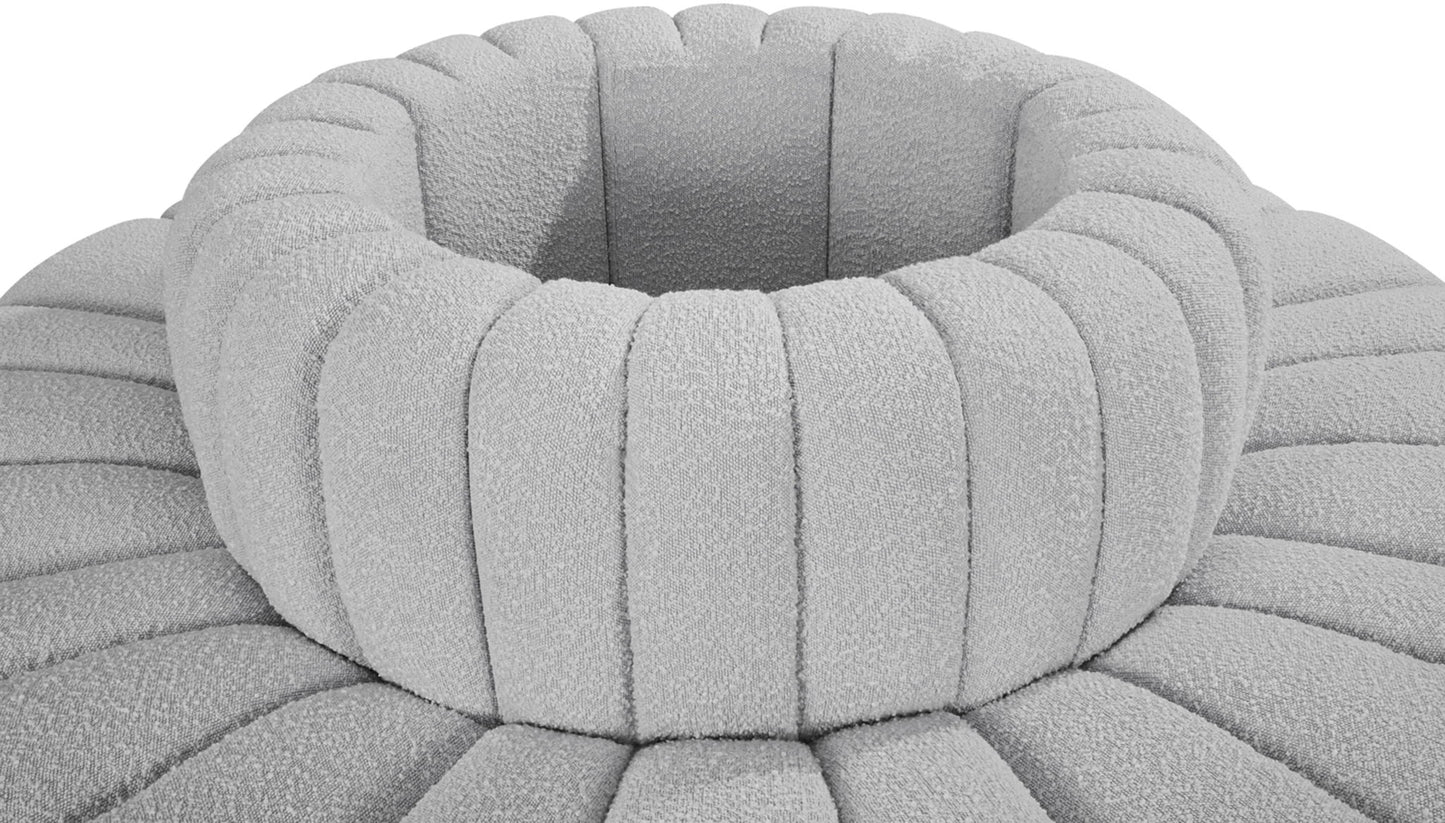 Arc - Boucle Fabric 8 Piece Round Modular Sofa