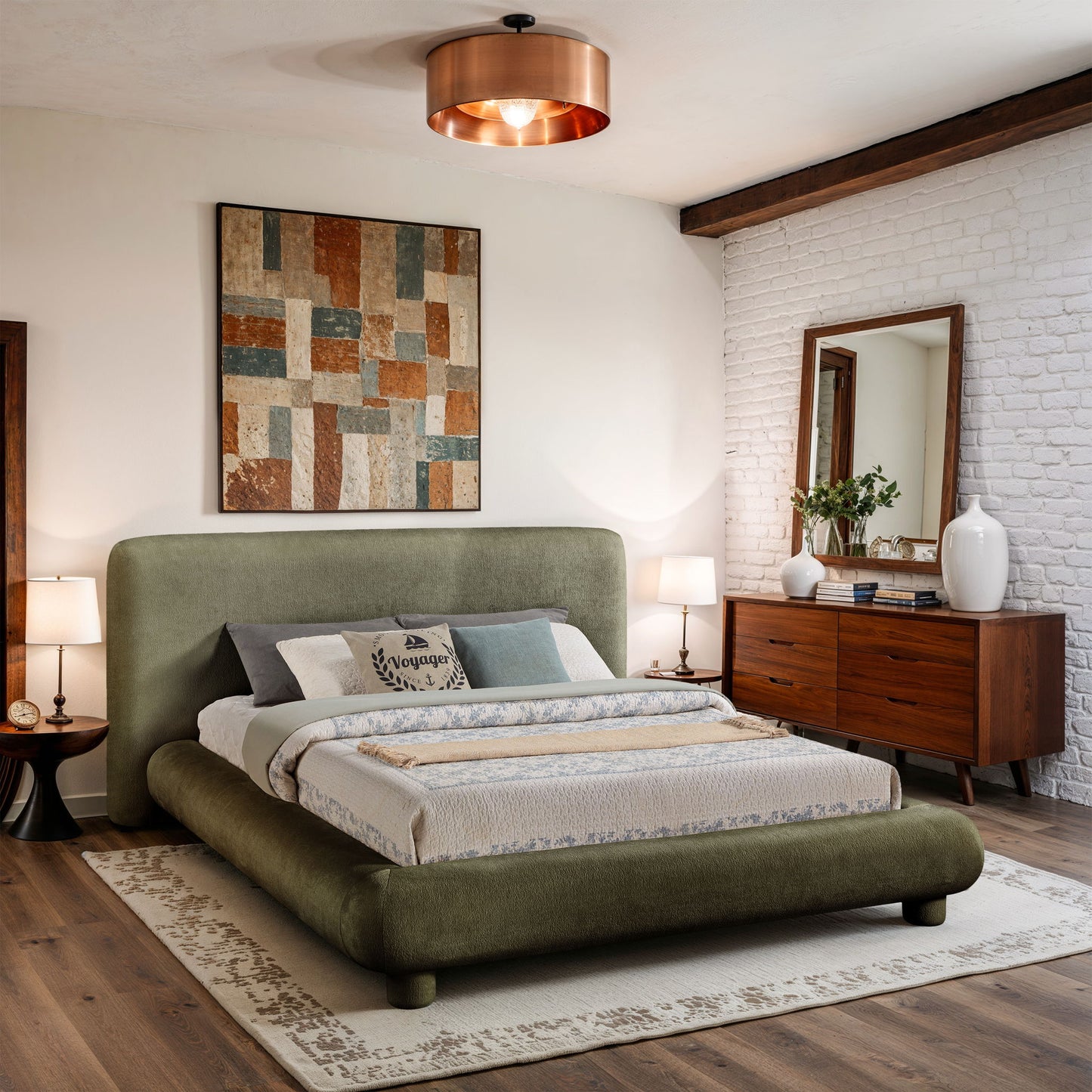Blair - Chenille Upholstered Bed