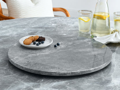 Kaza - Marble Lazy Susan - Gray