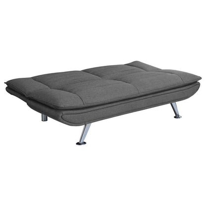 Julian - Upholstered Tufted Convertible Sofa Bed - Gray