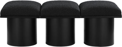 Pavilion - 3 Piece Modular Bench With Black Base