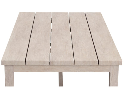 Blakley - Outdoor Aluminum Coffee Table - White