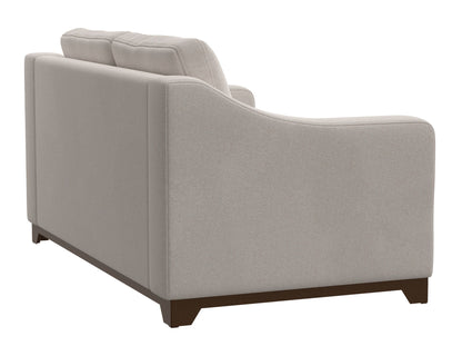 Natural Parota - Loveseat - Mink Withe