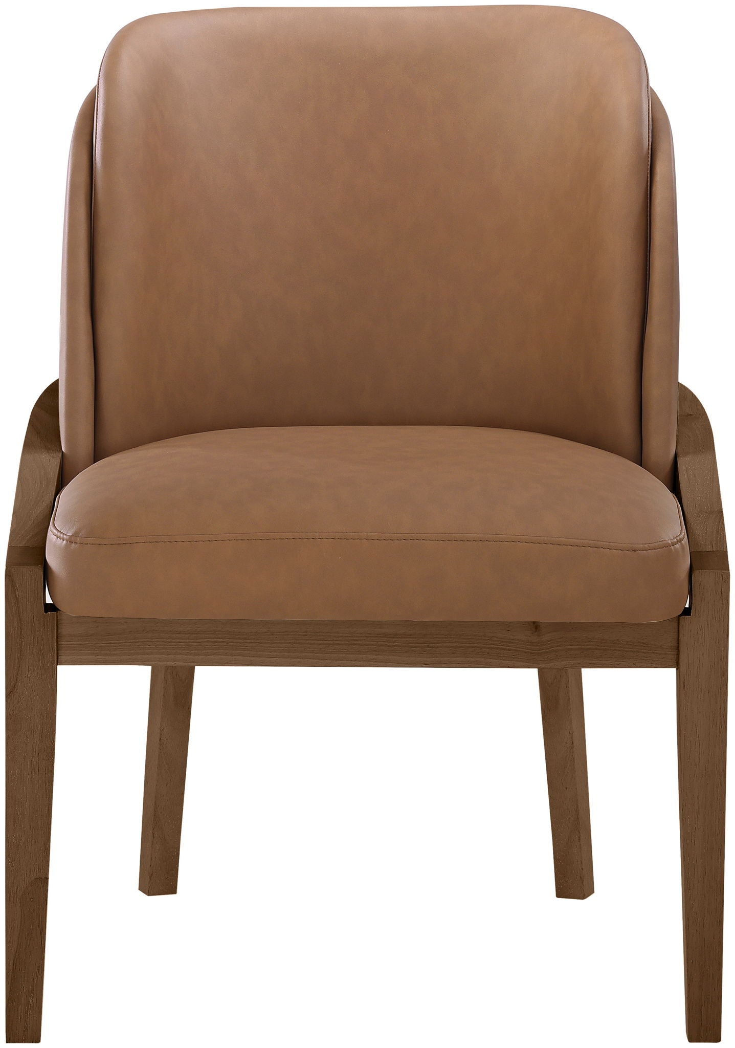 Navo - Vegan Leather Upholstered Dining Chair - Brown