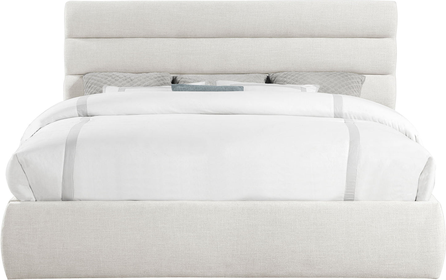 Adam - Linen Fabric Bed With 52" Headboard