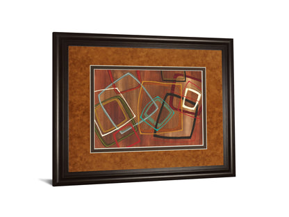Twenty Tuesday Il By Jeni Lee - Framed Print Wall Art - Light Brown
