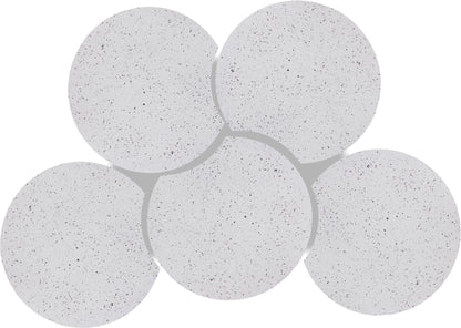 Dimple - 5 Piece Modular Coffee Table - Terazzo Finish