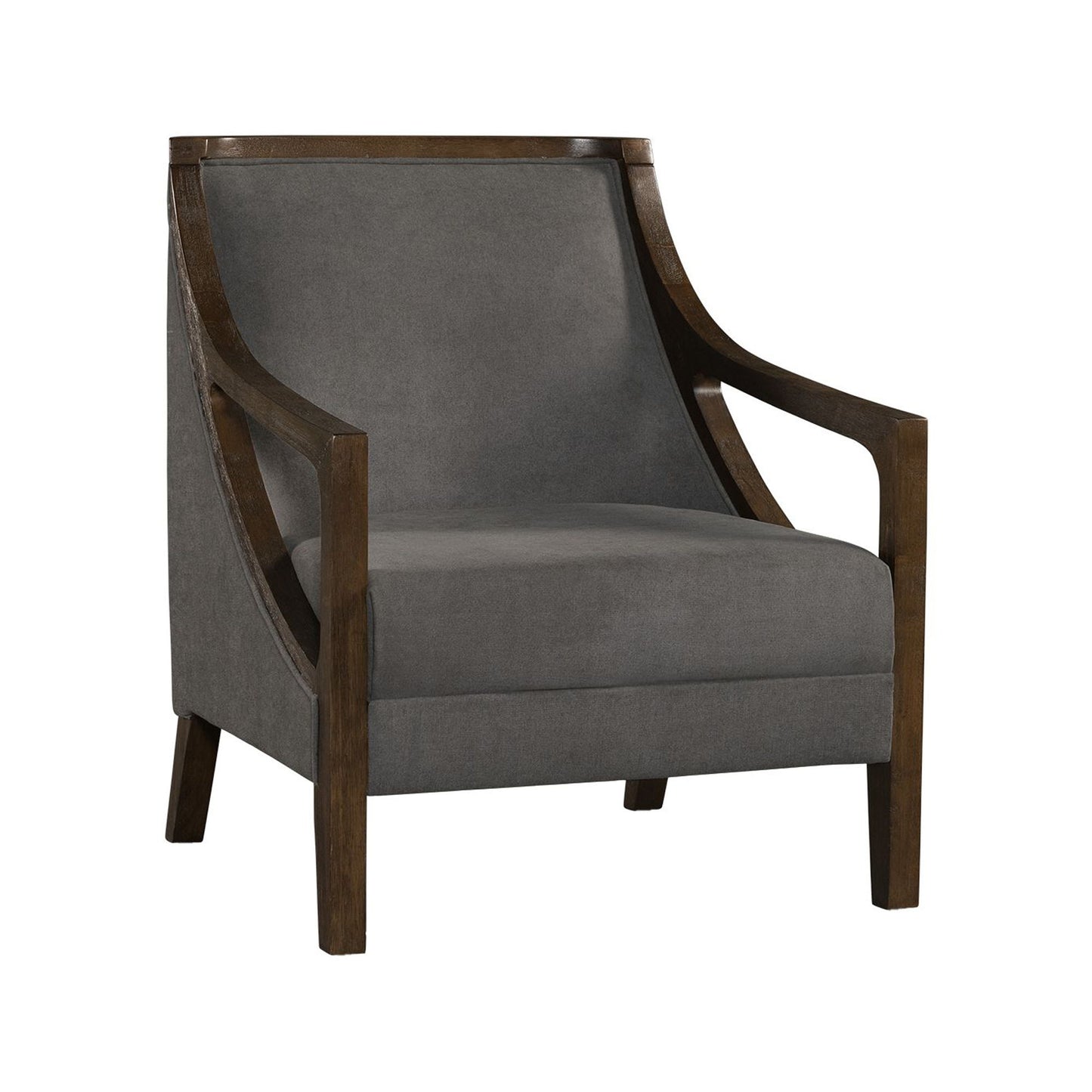 Hopkins - Accent Chair With Brown Frame