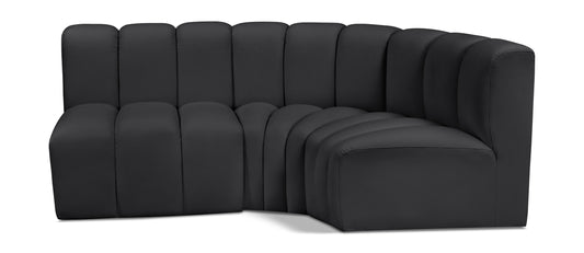 Arc - Faux Leather 3 Piece Sofa