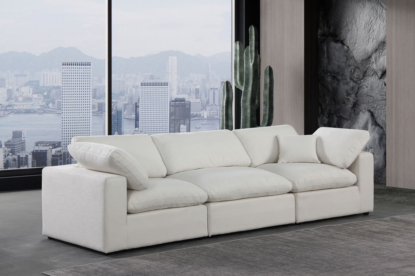 Comfy - Linen Modular Sofa 3 Seats