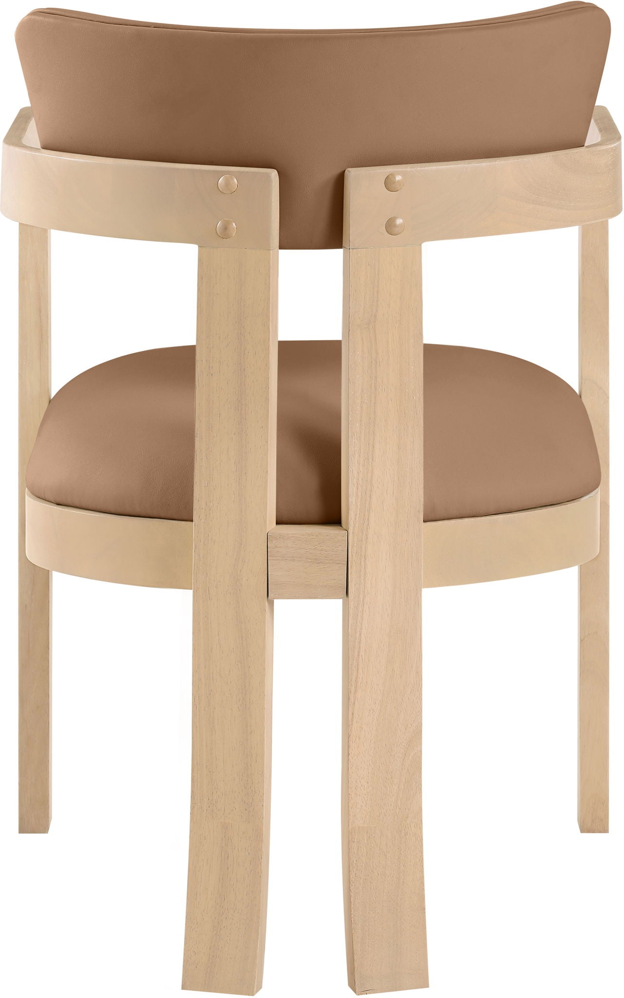 Lavrin - Vegan Leather Dining Arm Chair (Set of 2) - Natural Base