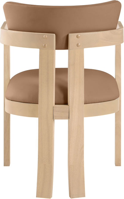 Lavrin - Vegan Leather Dining Arm Chair (Set of 2) - Natural Base