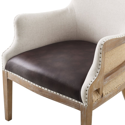 George - Wingback Accent Chair - Two Tone