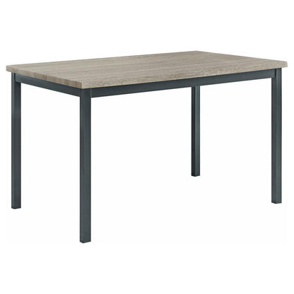 Garza - Mesa de comedor rectangular - Negro