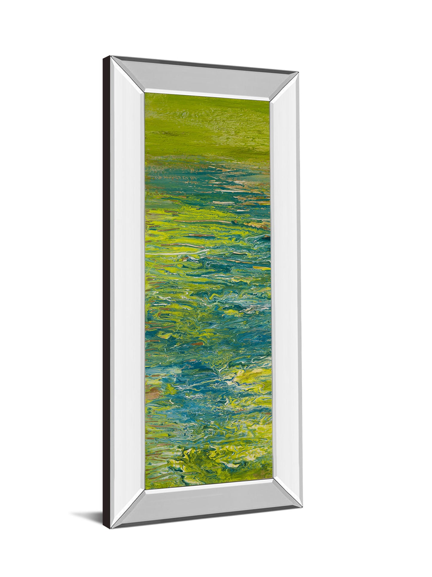 The Lake Il By Roberto Gonzalez - Mirror Framed Print Wall Art - Green