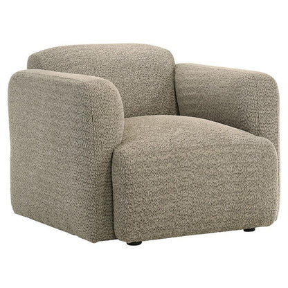 Dorset - Fabric Upholstered Round Track Arm Accent Chair